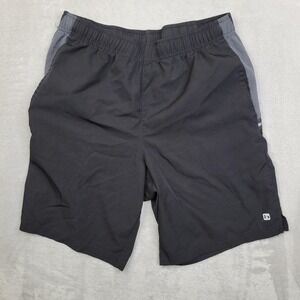 Hind Shorts Mens XL Athletic Running Gym Elastic Waist Pockets Motion Black Gray